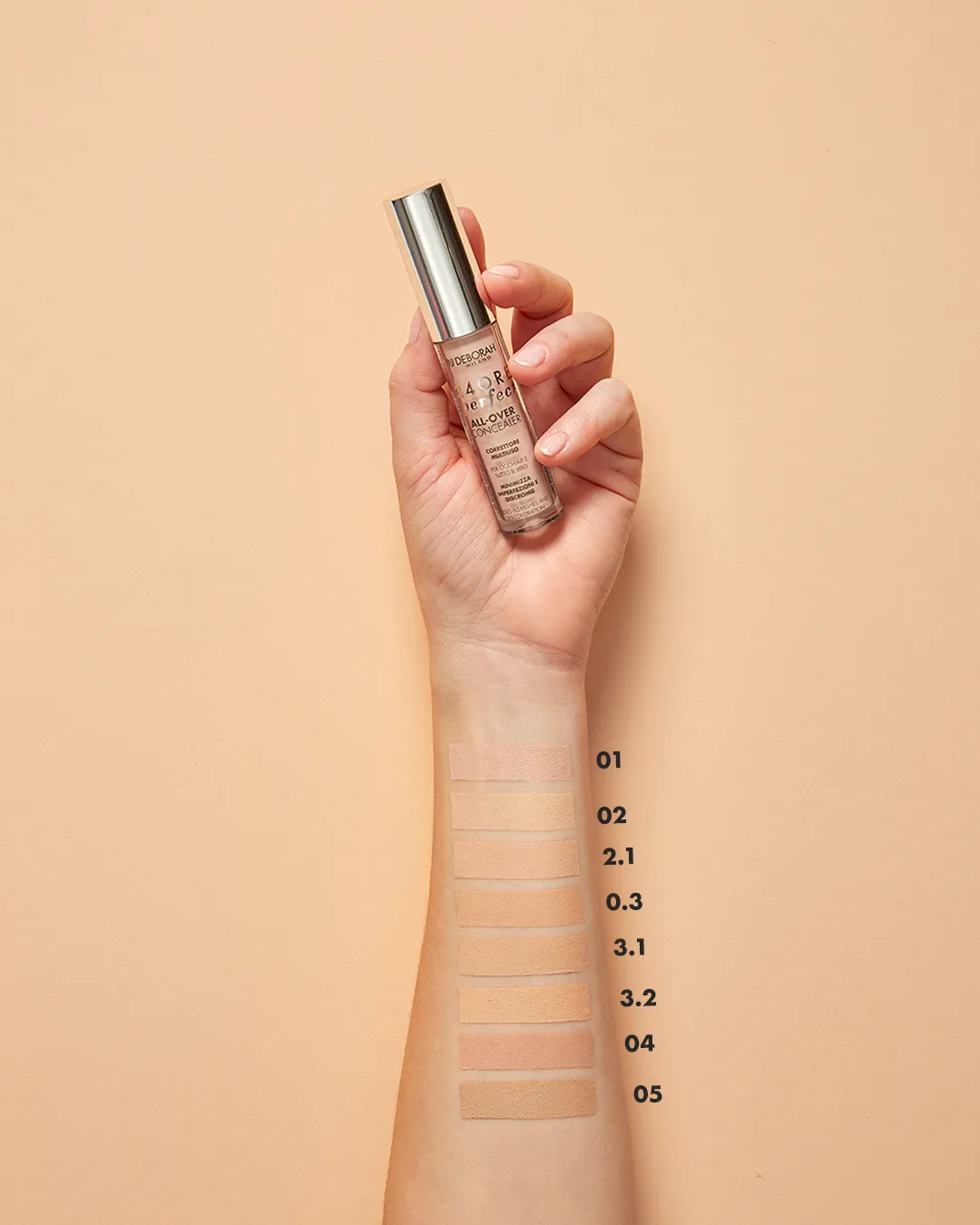 DEBORAH 24ORE PERFECT ALL-OVER CONCEALER - 5 Amber