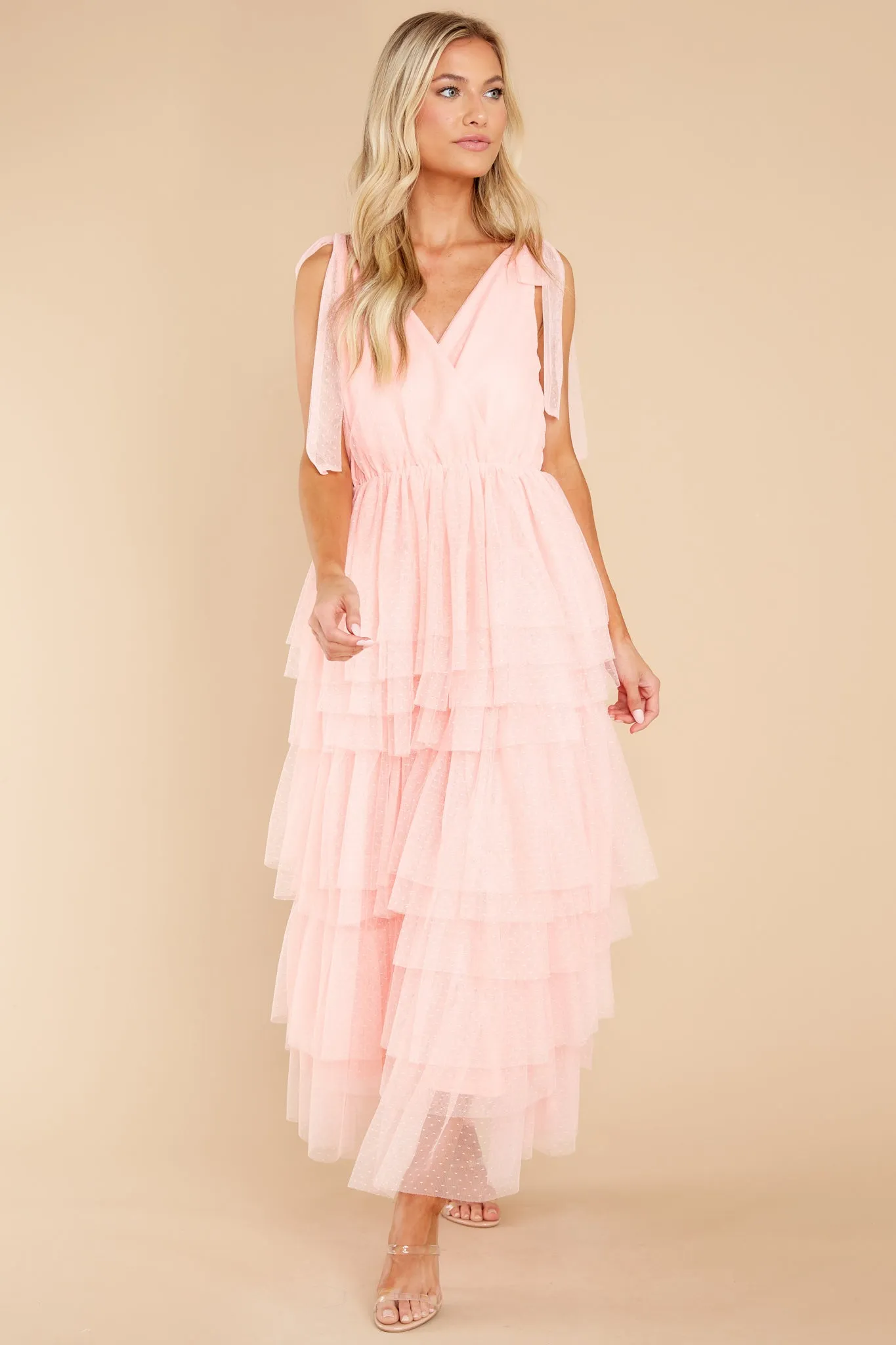 Dedicated Love Light Melon Maxi Dress