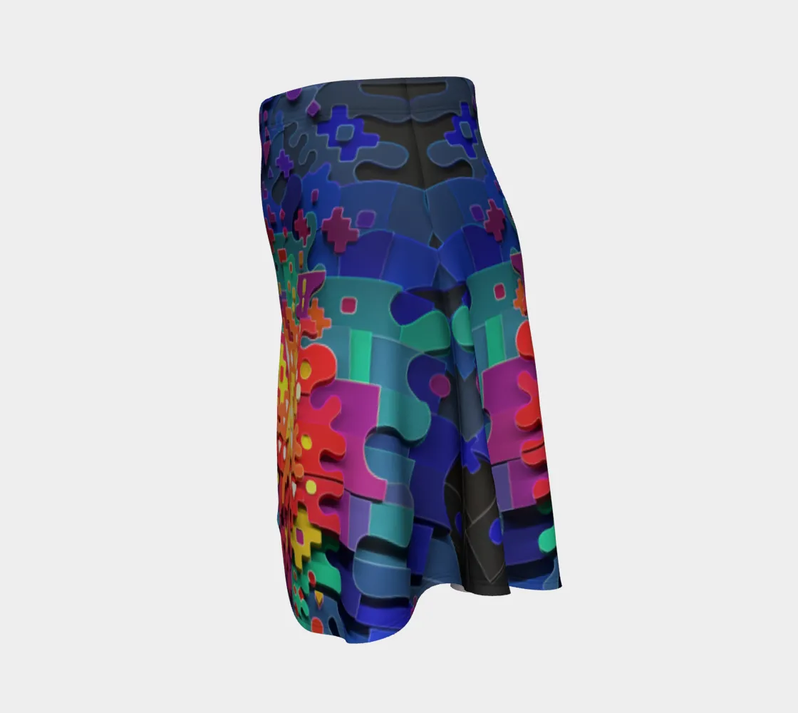 Deep Band Flare Skirt | TAS Visuals