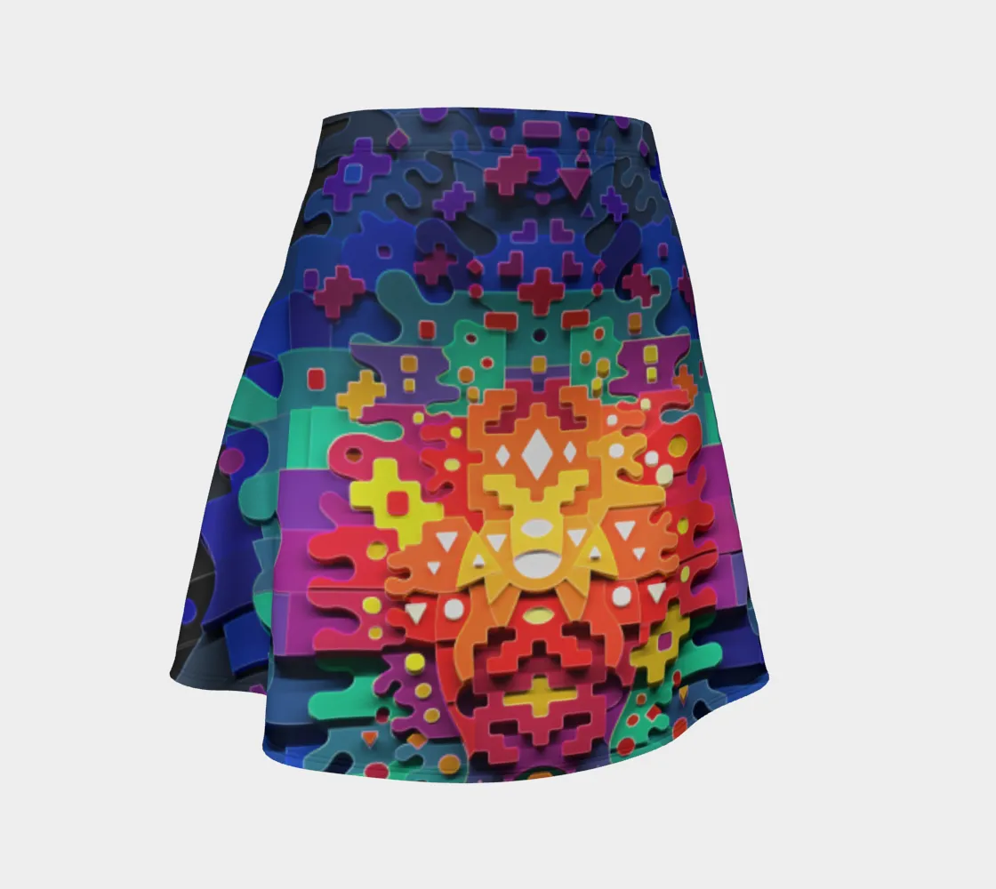 Deep Band Flare Skirt | TAS Visuals