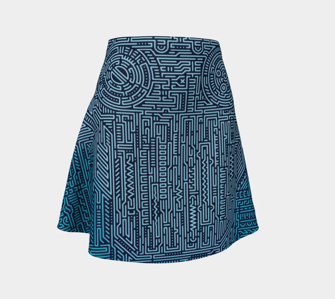 DIGIHEAD FLARE SKIRT | PSYPEPPER