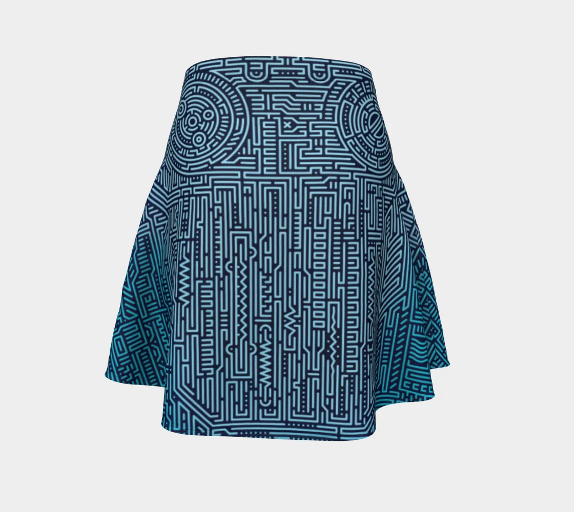 DIGIHEAD FLARE SKIRT | PSYPEPPER