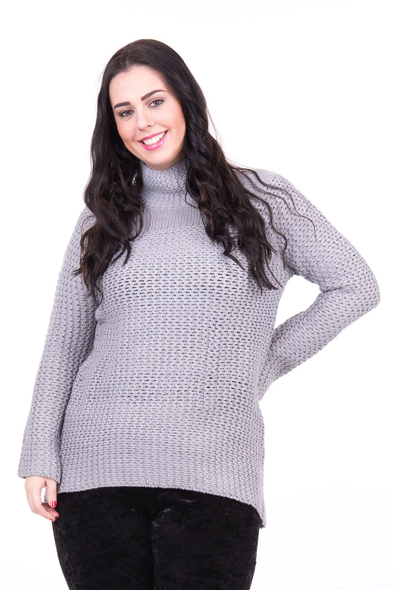 Dipped Hem Knitted Jumper