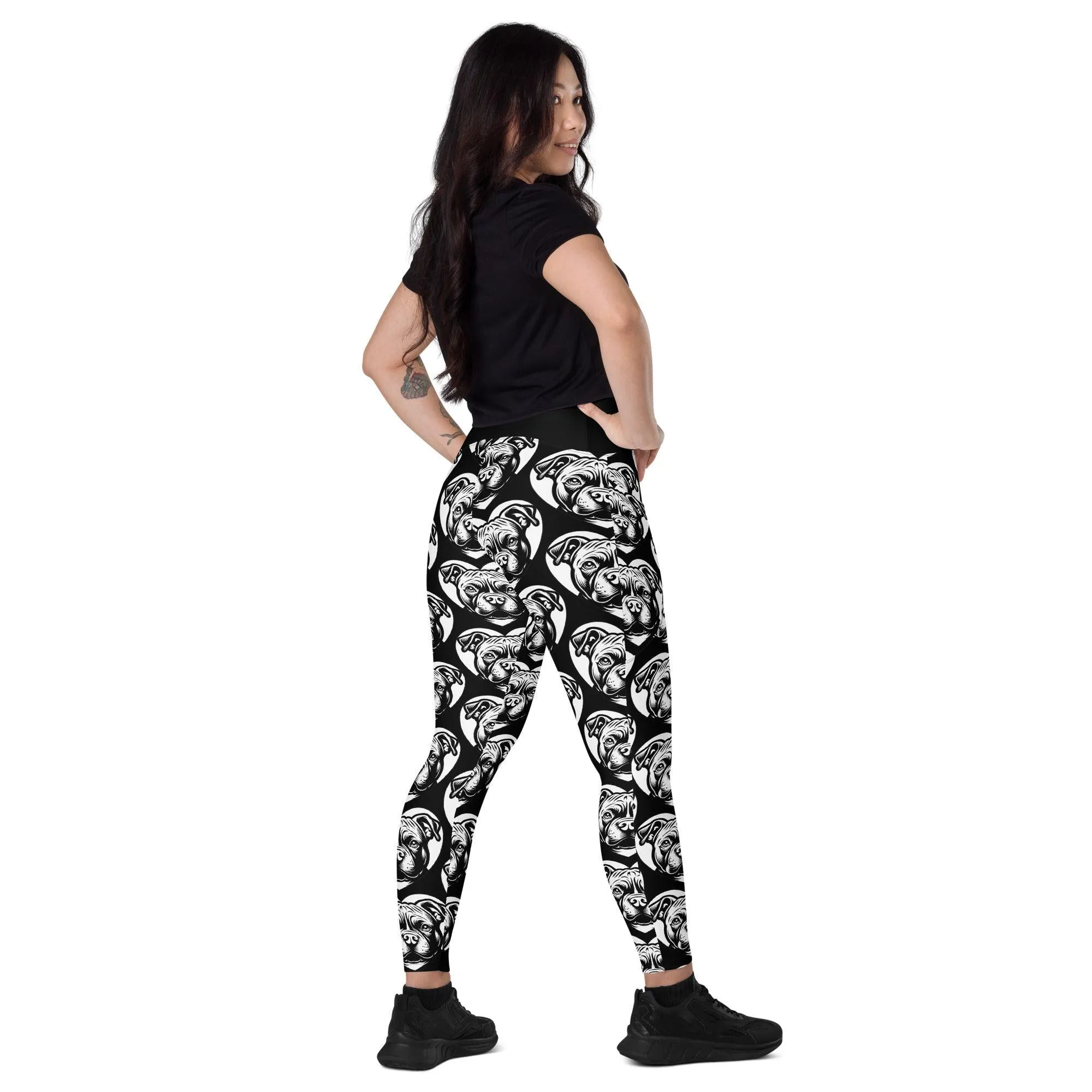 DOG BREED LEGGINGS with pockets - AMERICAN BULLY POCKET - HERTTAHOUND