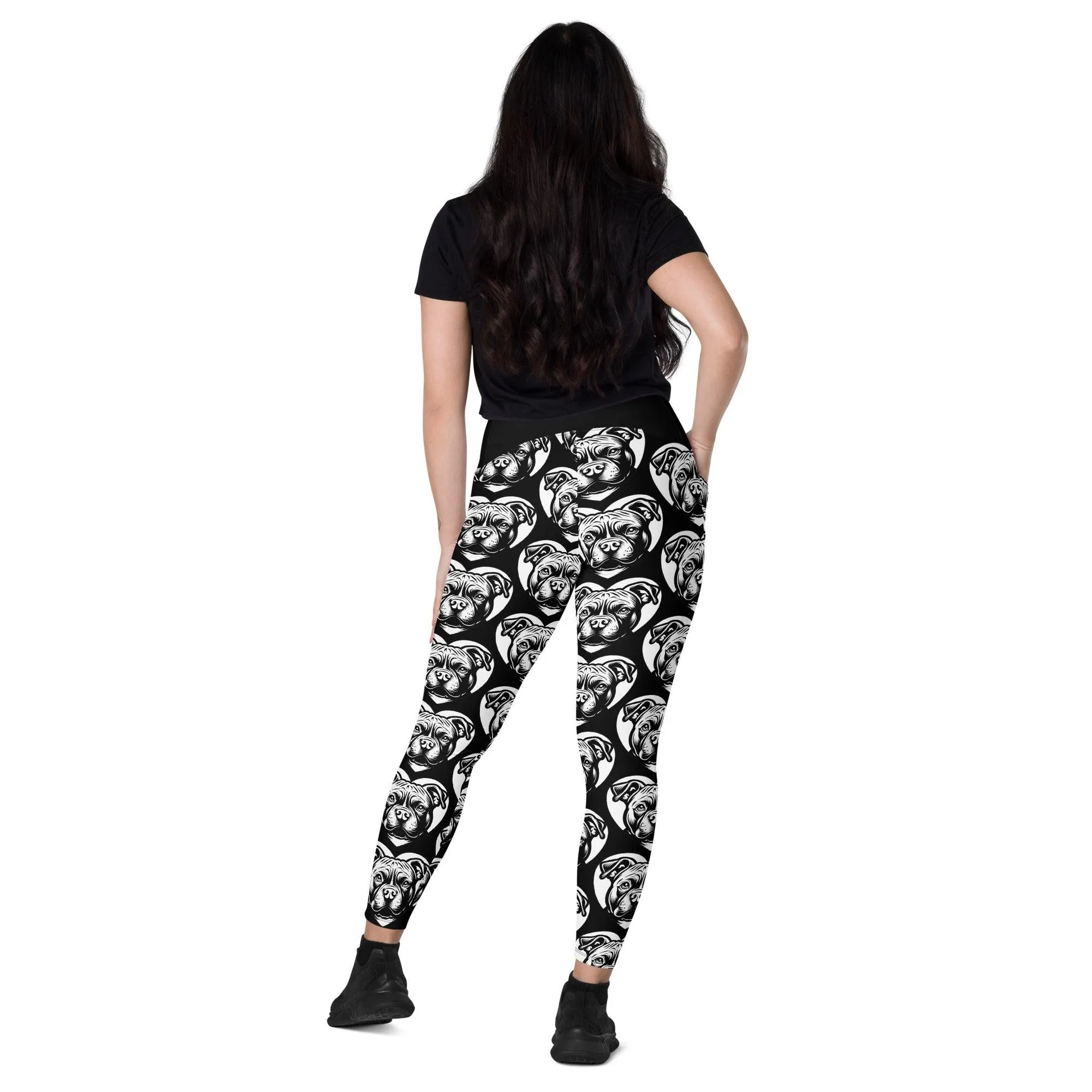 DOG BREED LEGGINGS with pockets - AMERICAN BULLY POCKET - HERTTAHOUND