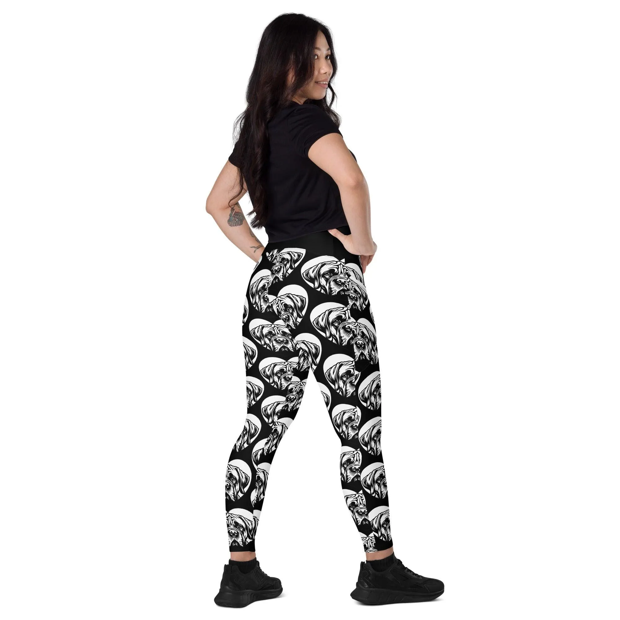 DOG BREED LEGGINGS with pockets - MASTIFF - HERTTAHOUND