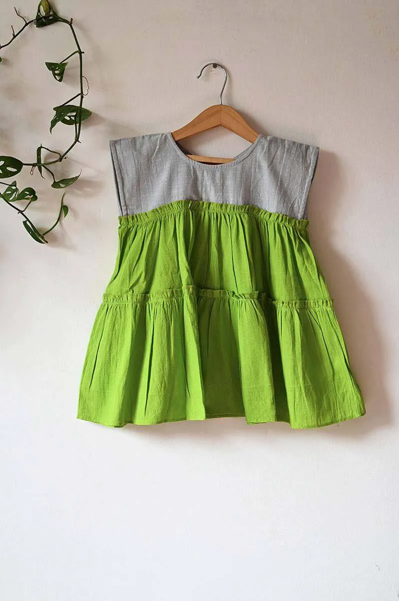 Earth Child' Tiered Maxi In Green