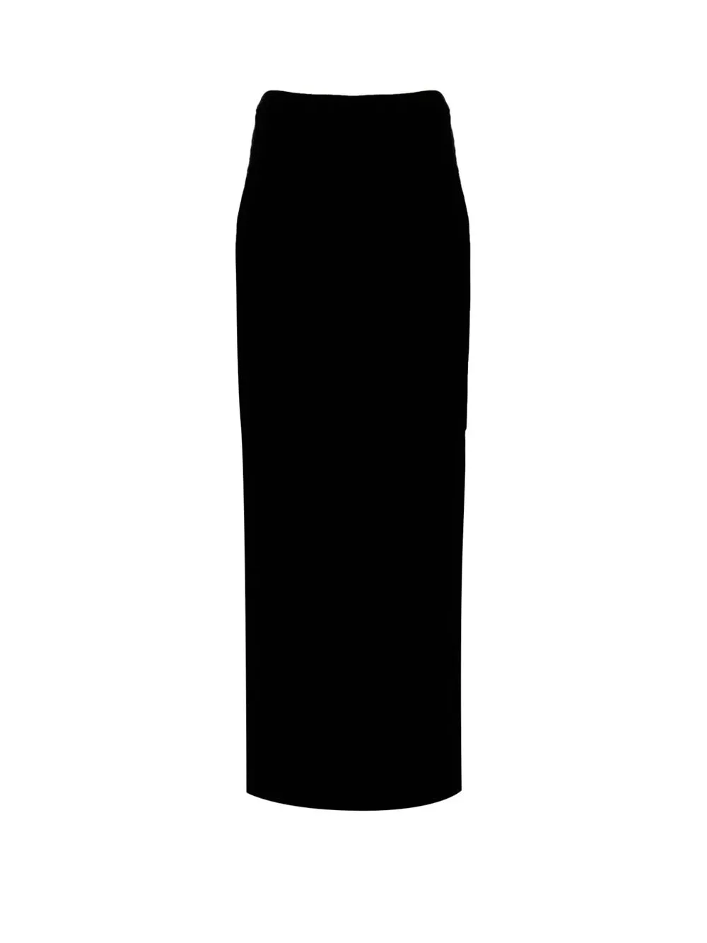 Embossed-logo maxi skirt