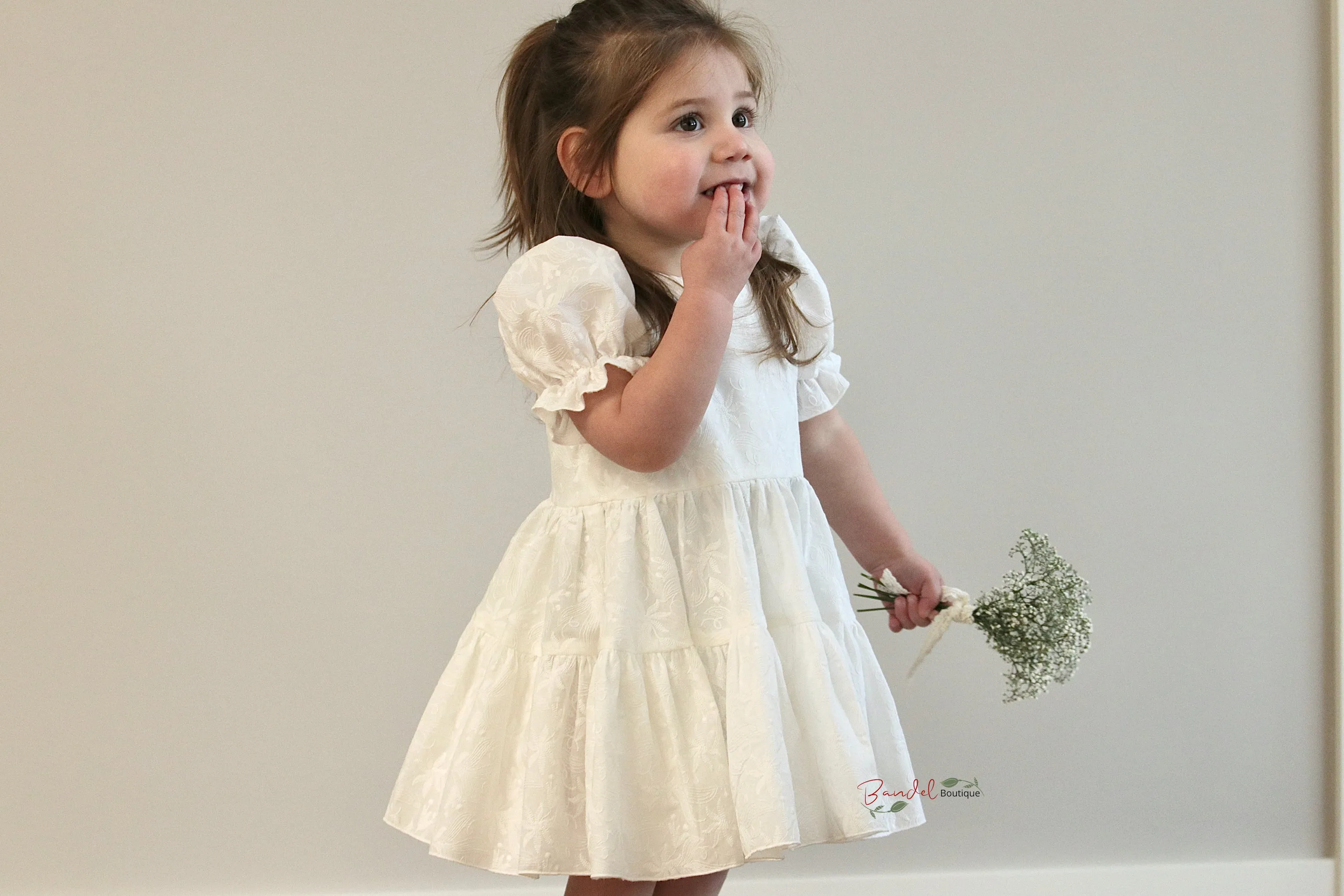 Embroidery Ivory Dress