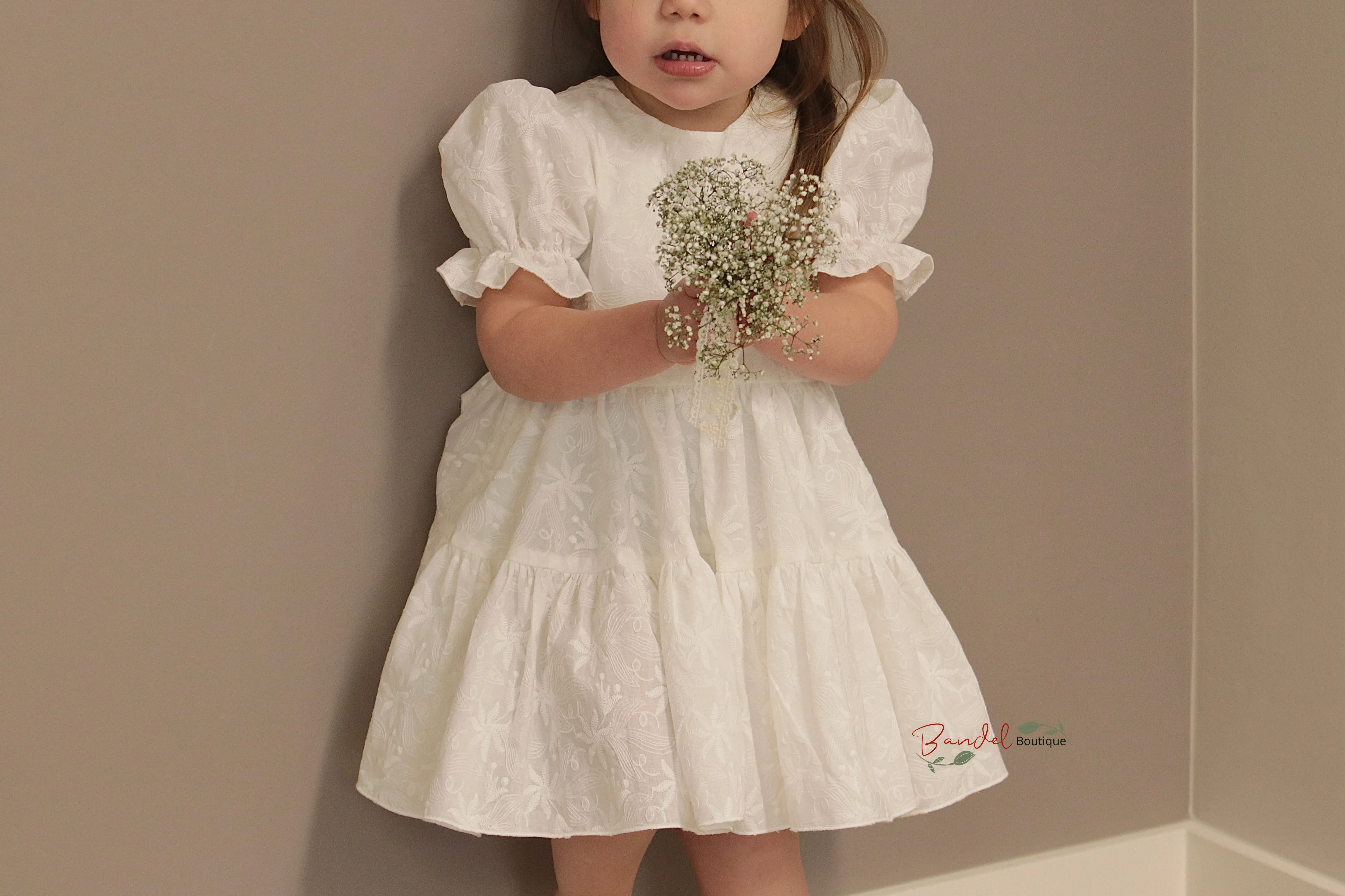 Embroidery Ivory Dress