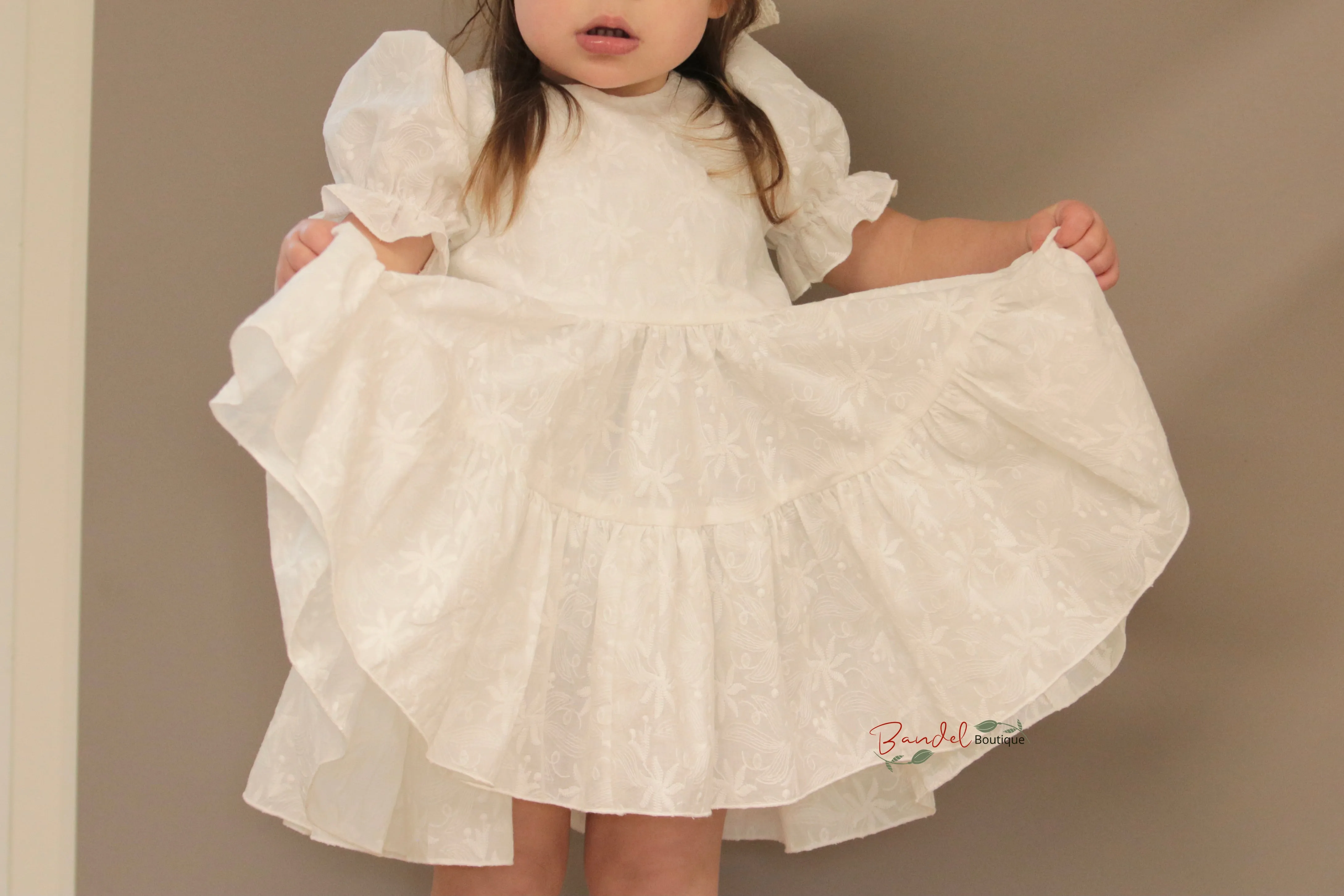 Embroidery Ivory Dress