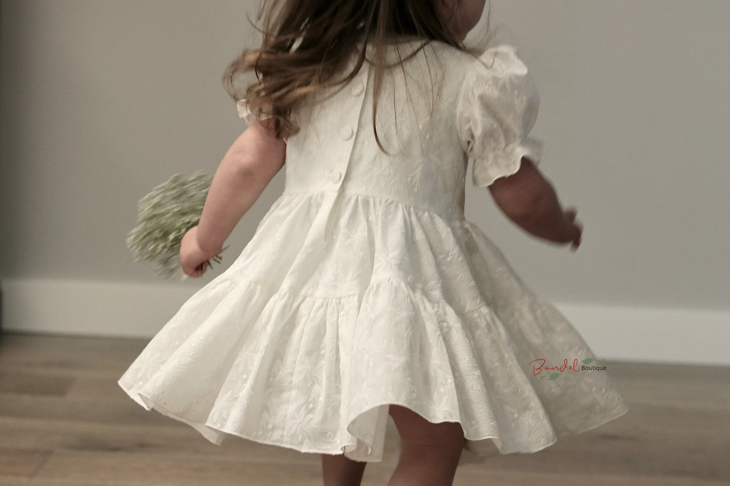 Embroidery Ivory Dress