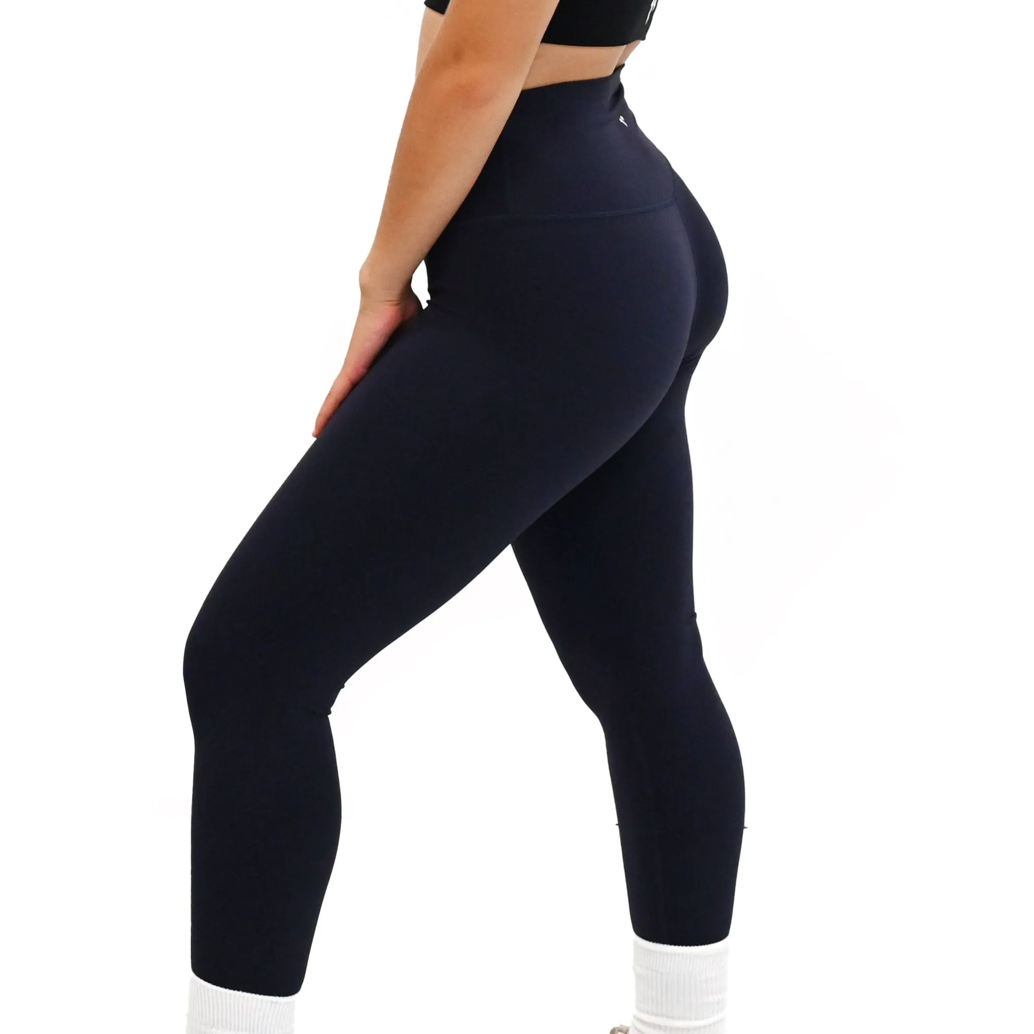 Endurance high waisted pocket leggings - Navy