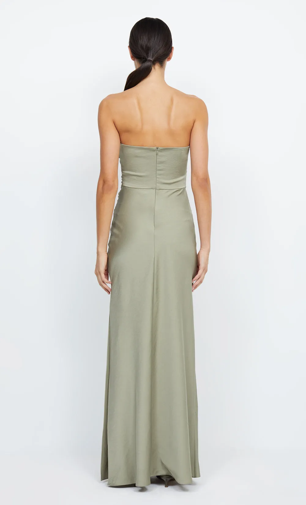 ETERNITY STRAPLESS MAXI  - SAGE