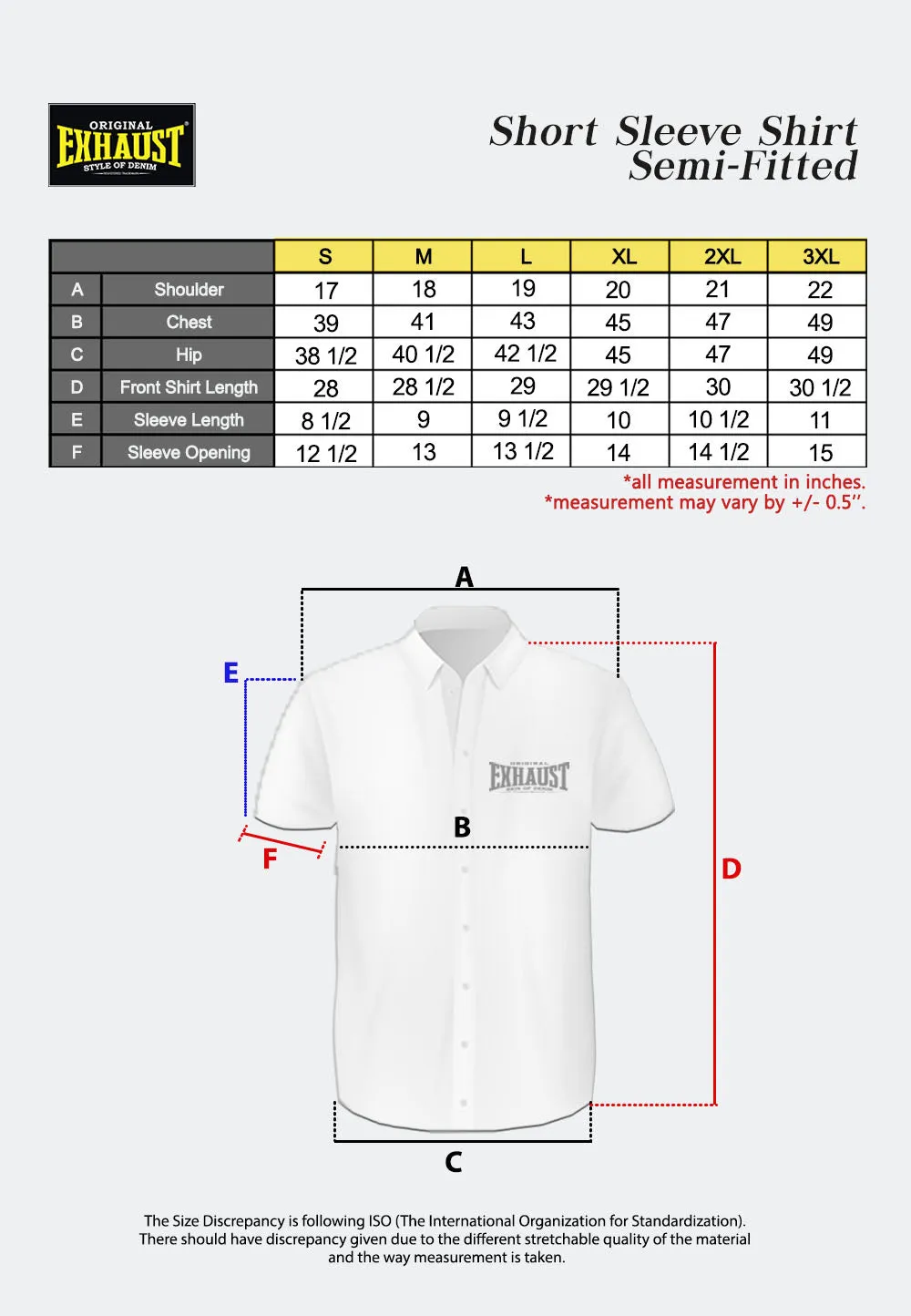 EXHAUST SHORT SLEEVE SHIRT [SEMI FIT] 1739