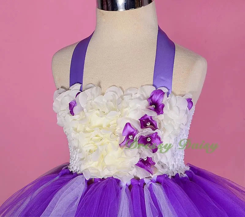 FG256 Girls Tulle Halter Wedding Flower Girl Dresses Pageant Holiday Dress Size 12 Months - 5