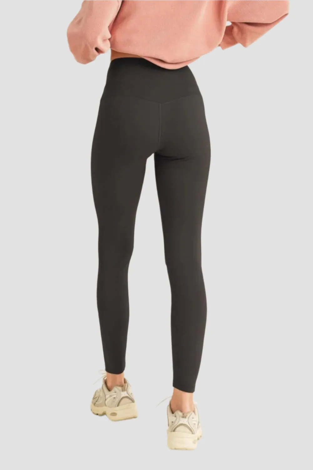 Fleece Lined High Waisted Leggings Black