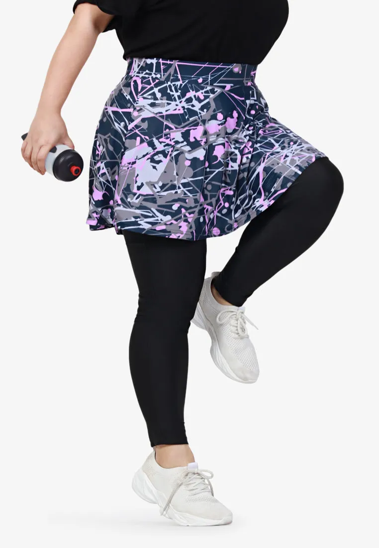 Float Active Zumba Extender Skirt - Pink Splatter