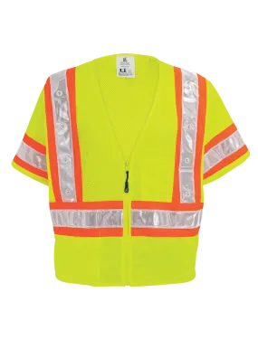 FrogWear® HV Lightweight Mesh Safety LED Vest - GLO-12LED