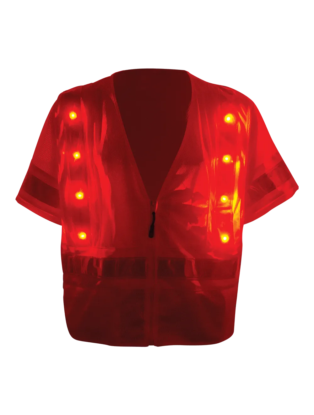 FrogWear® HV Lightweight Mesh Safety LED Vest - GLO-12LED