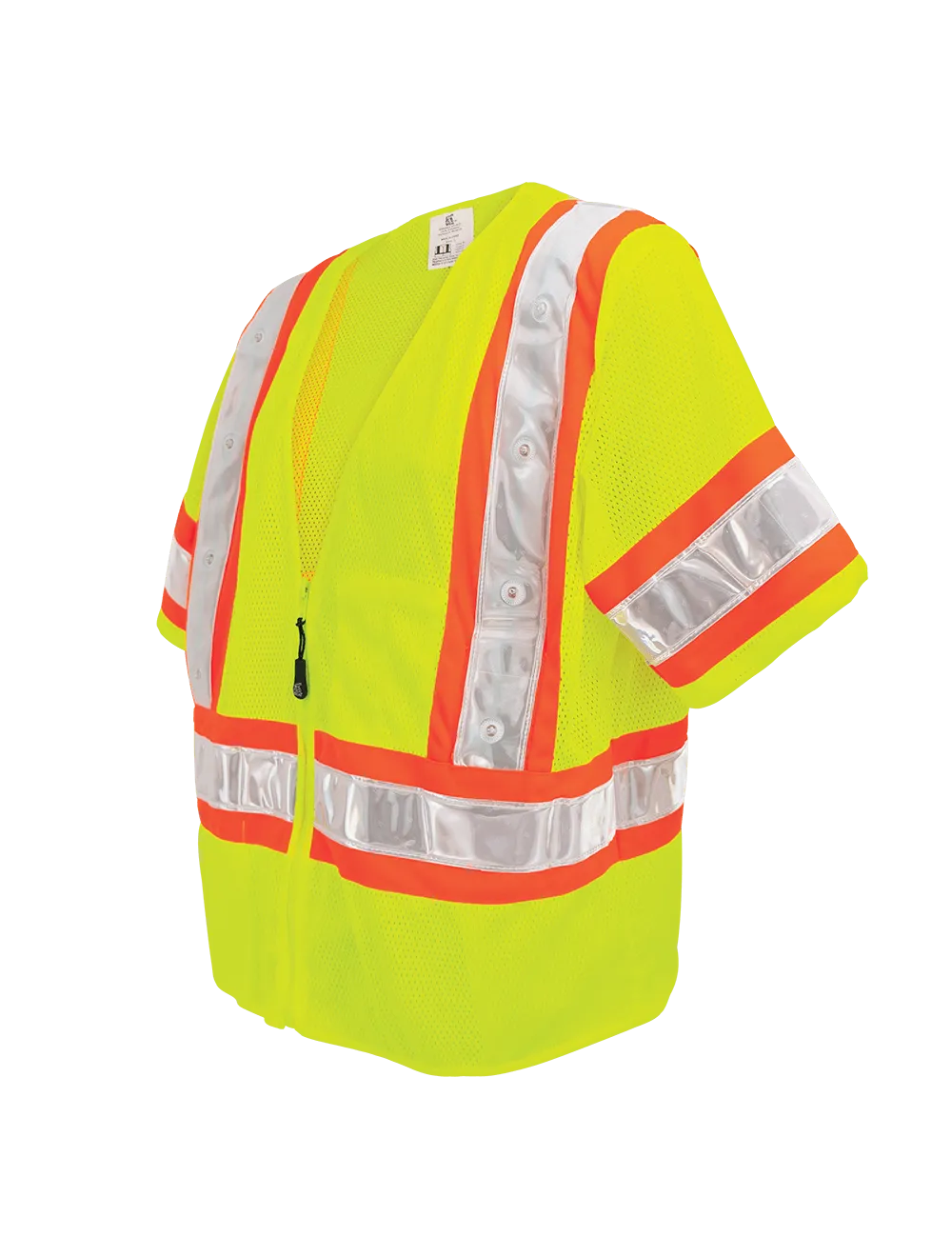 FrogWear® HV Lightweight Mesh Safety LED Vest - GLO-12LED