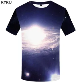 Galaxy Space T shirt Men Nebula Tshirt Anime Harajuku T shirts Funny Swirl T-shirt 3d Tshirts Print Mens Fashion Short Sleeve