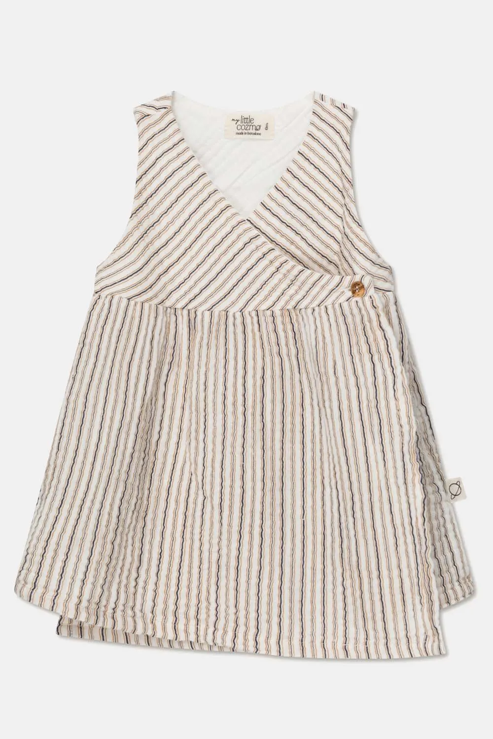 Gauze Stripe Wrap Baby Dress