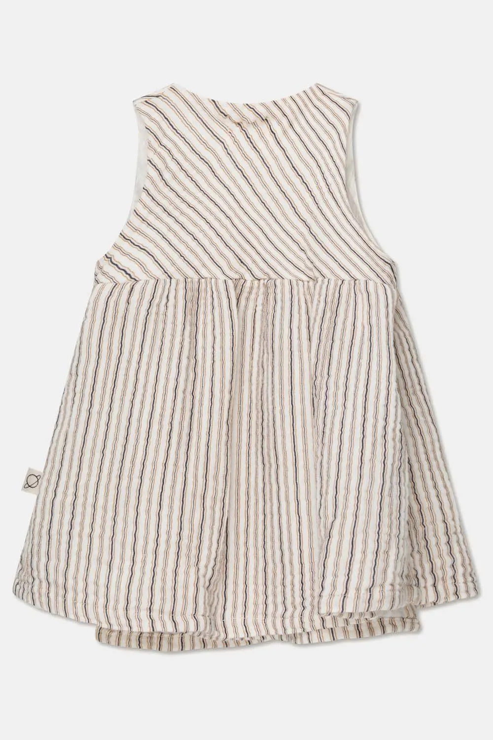 Gauze Stripe Wrap Baby Dress