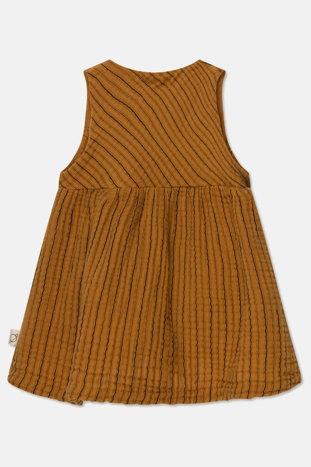 Gauze Stripe Wrap Baby Dress