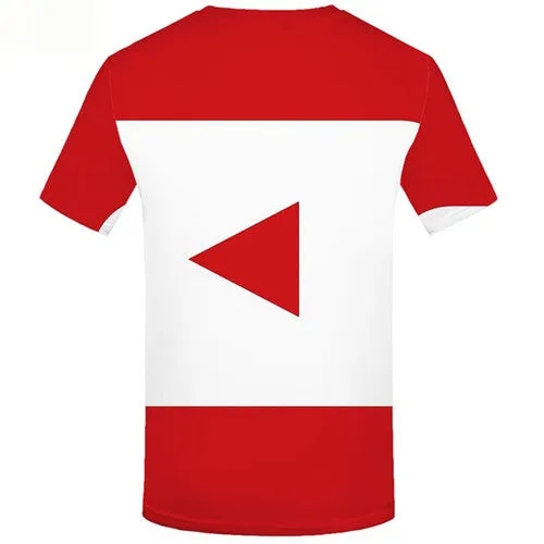 Geometric T-shirt Men The Film T-shirts 3d Red Tshirts Casual Art Tshirts Cool Abstract Shirt Print Short Sleeve Full Print Men