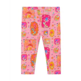 Girls Pink Fairy Robots Leggings