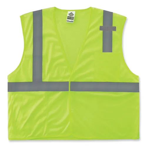 Glowear 8210hl-s Single Size Class 2 Economy Mesh Vest, Polyester, 2x-large, Lime