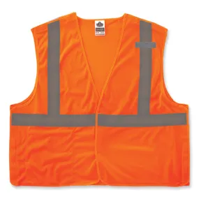 Glowear 8215ba-s Single Size Class 2 Economy Breakaway Mesh Vest, Polyester, Medium, Orange, Ships In 1-3 Business Days