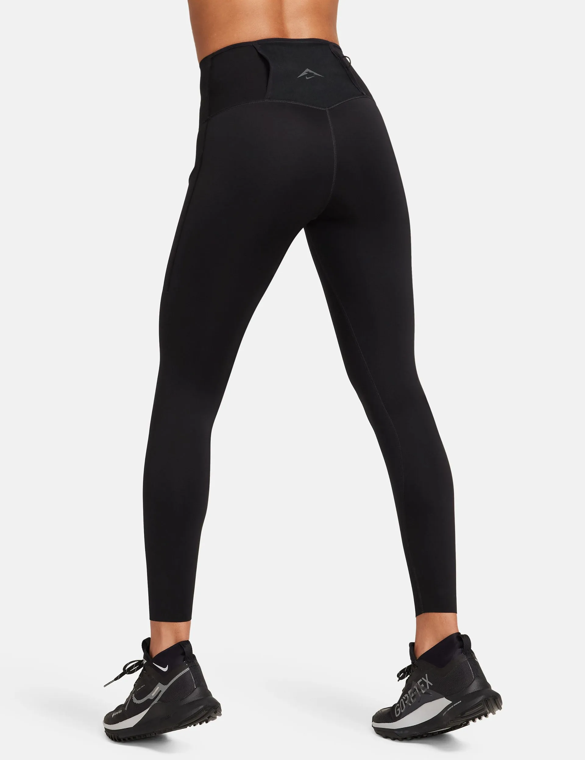 Go Trail High Waisted 7/8 Leggings - Black/Dark Smoke Grey