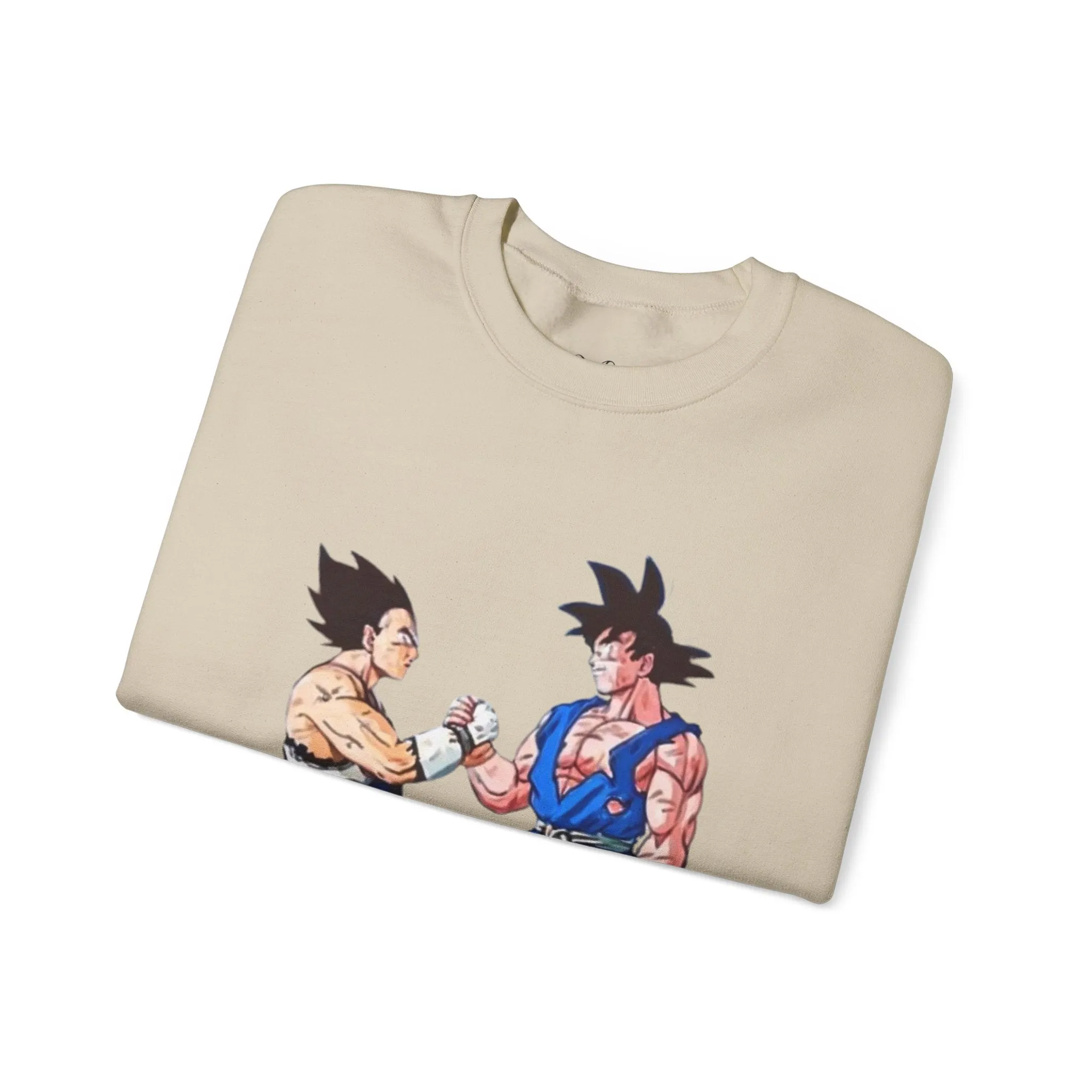 Goku and Vegeta Unisex Crewneck Sweatshirt - Japanese Kanji Brother Design