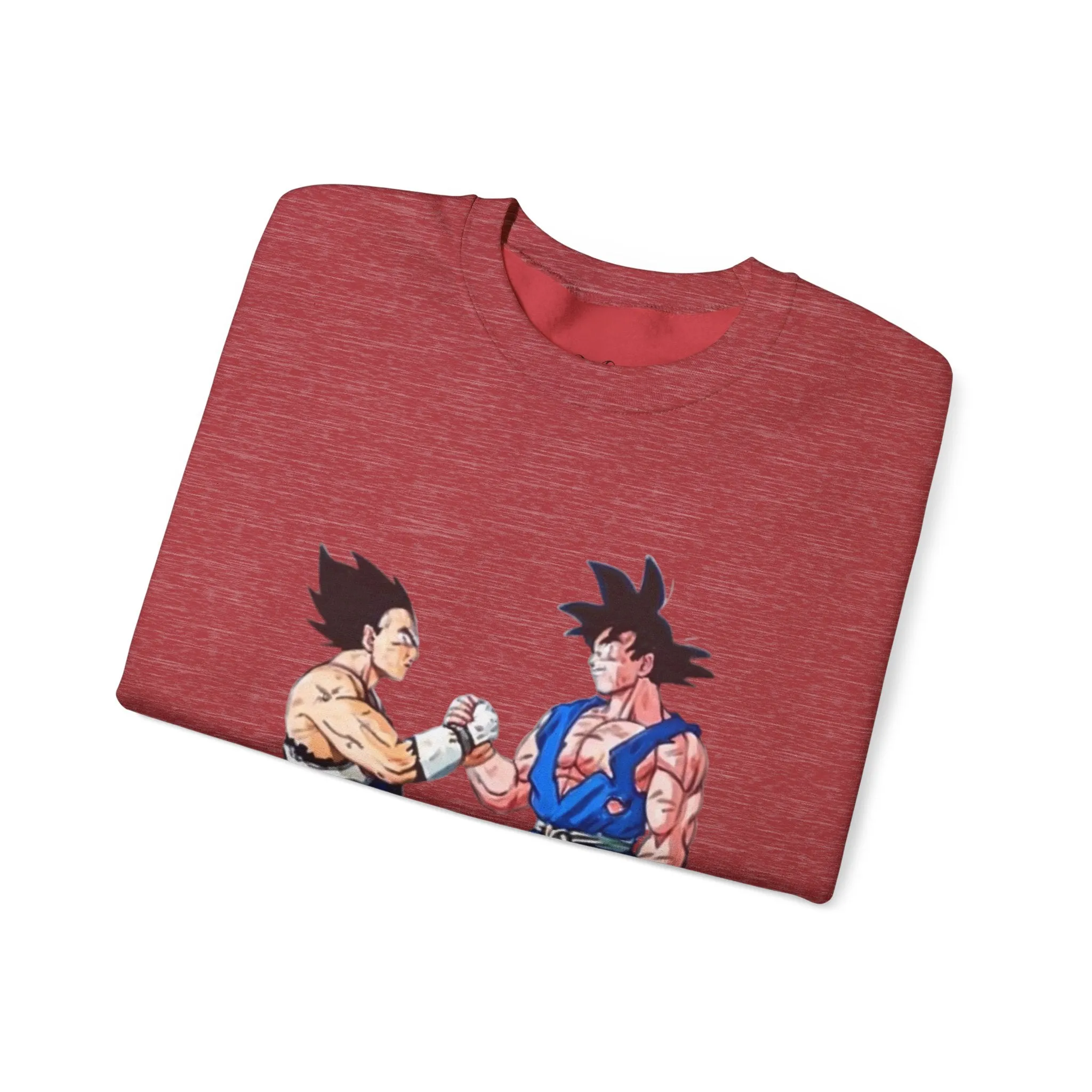 Goku and Vegeta Unisex Crewneck Sweatshirt - Japanese Kanji Brother Design