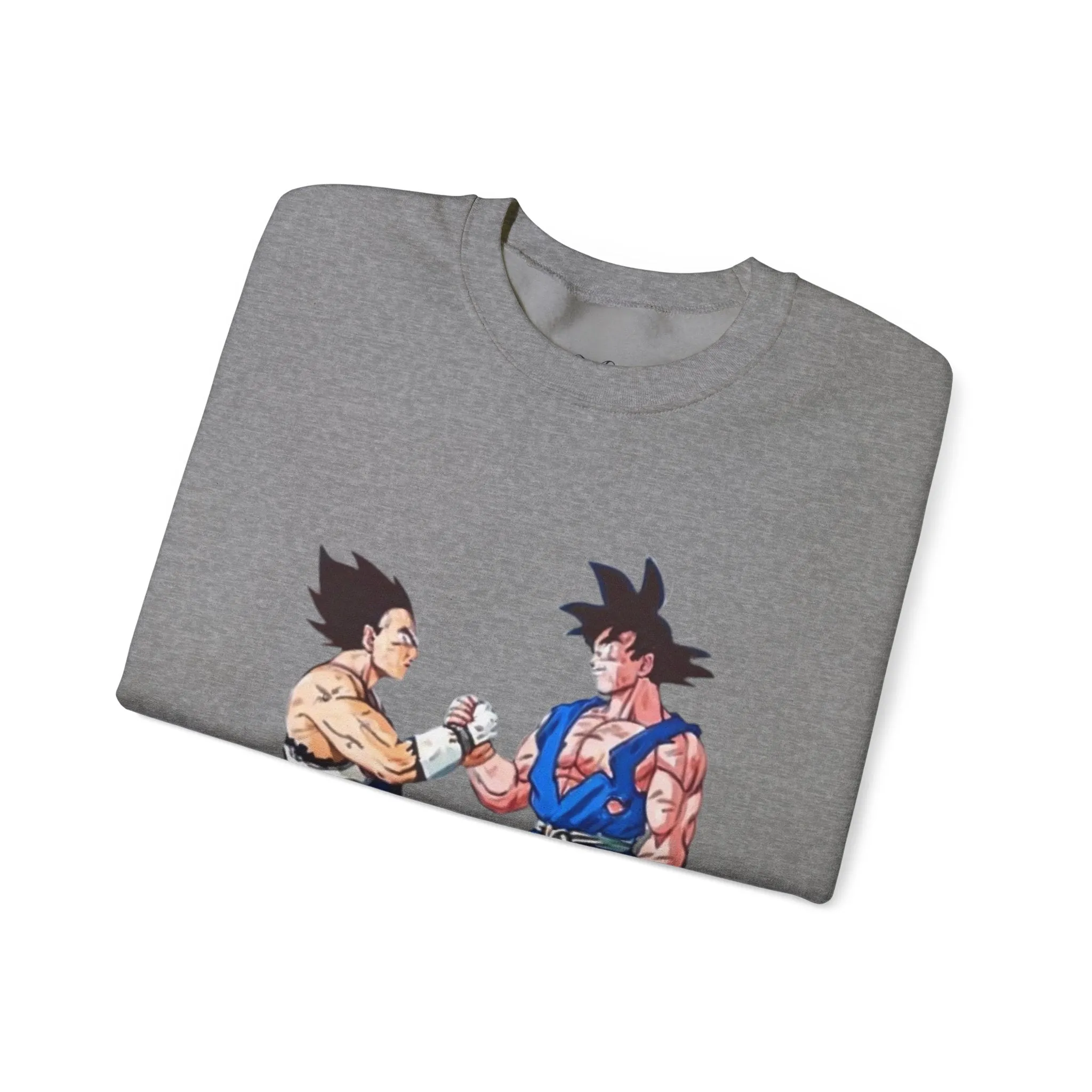 Goku and Vegeta Unisex Crewneck Sweatshirt - Japanese Kanji Brother Design