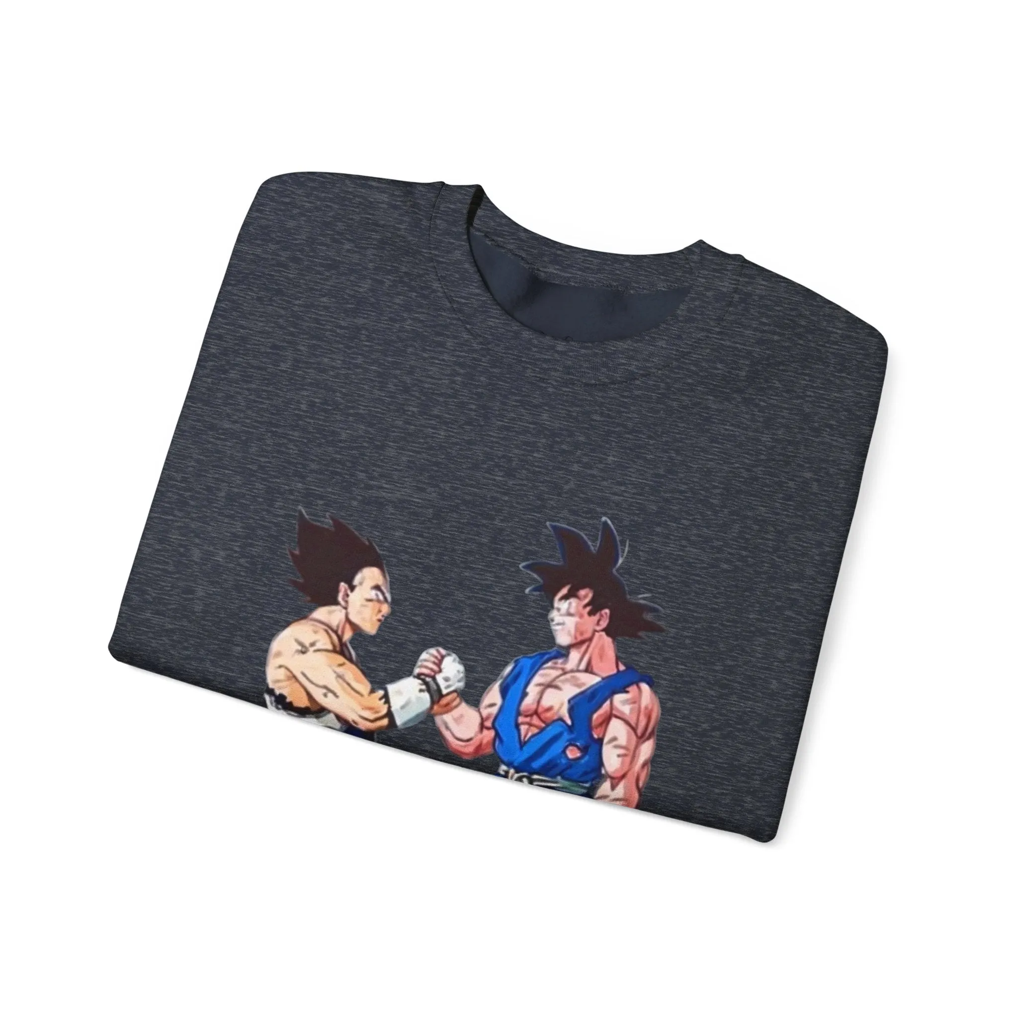 Goku and Vegeta Unisex Crewneck Sweatshirt - Japanese Kanji Brother Design