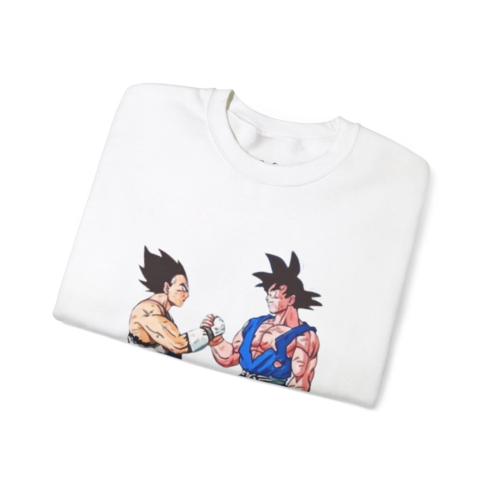 Goku and Vegeta Unisex Crewneck Sweatshirt - Japanese Kanji Brother Design