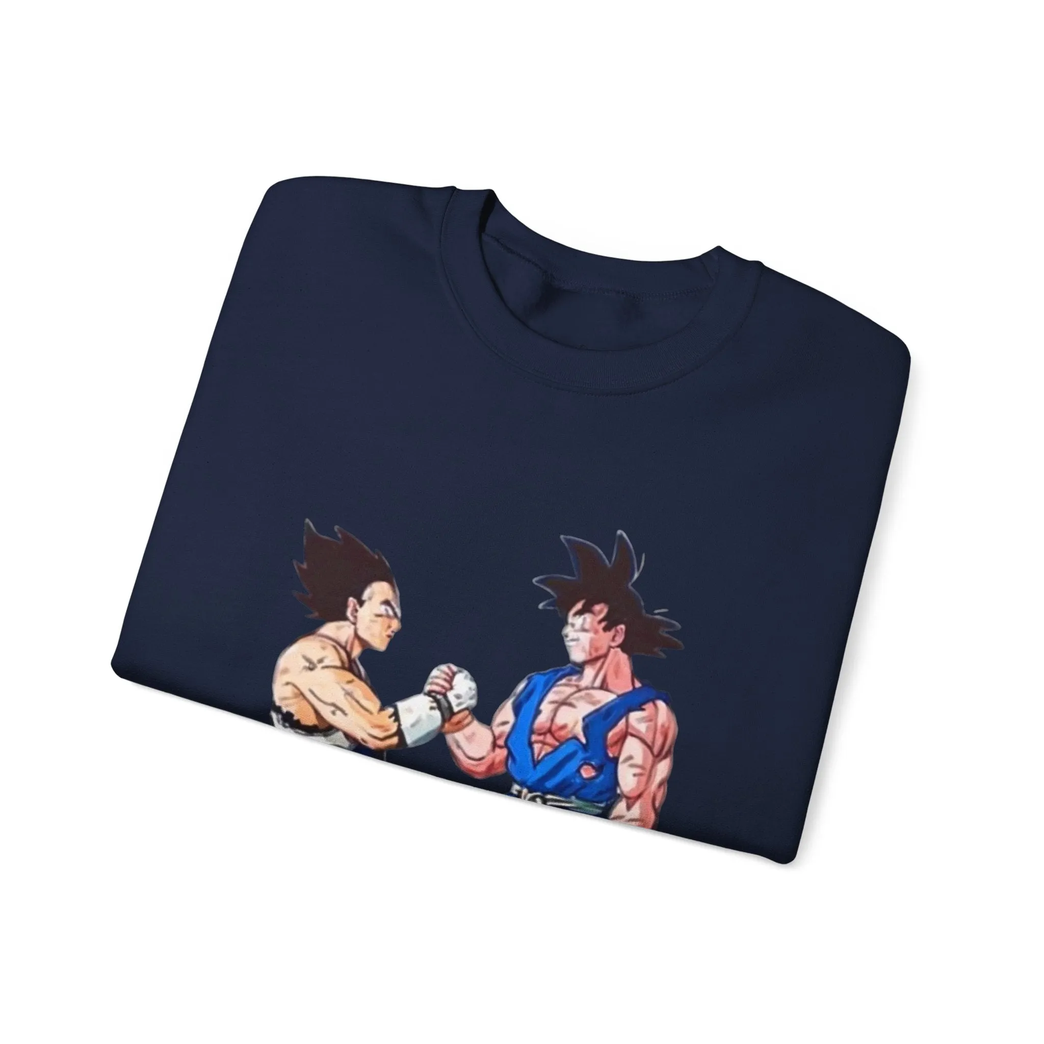 Goku and Vegeta Unisex Crewneck Sweatshirt - Japanese Kanji Brother Design