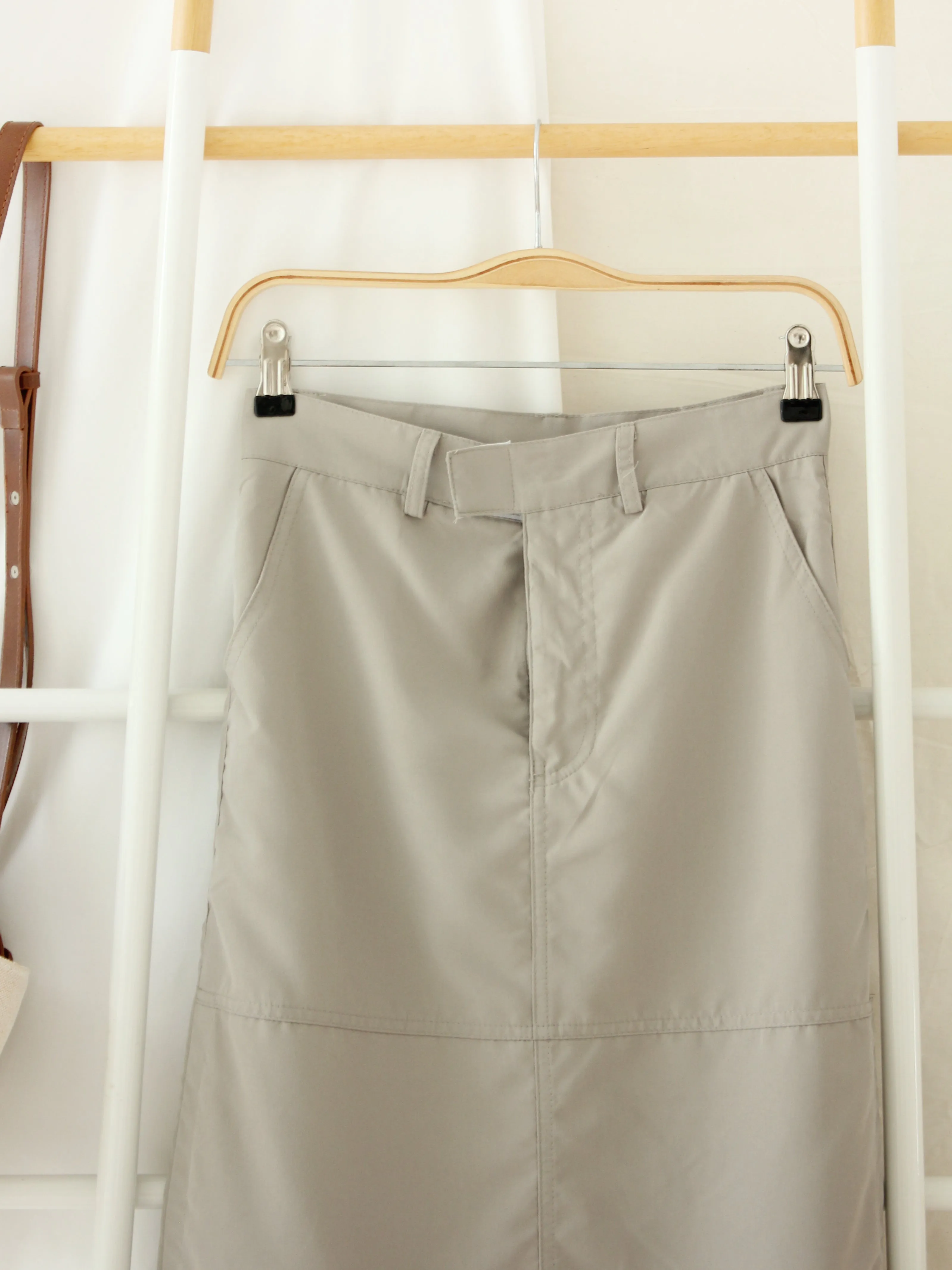 Grey Cargo Skirt