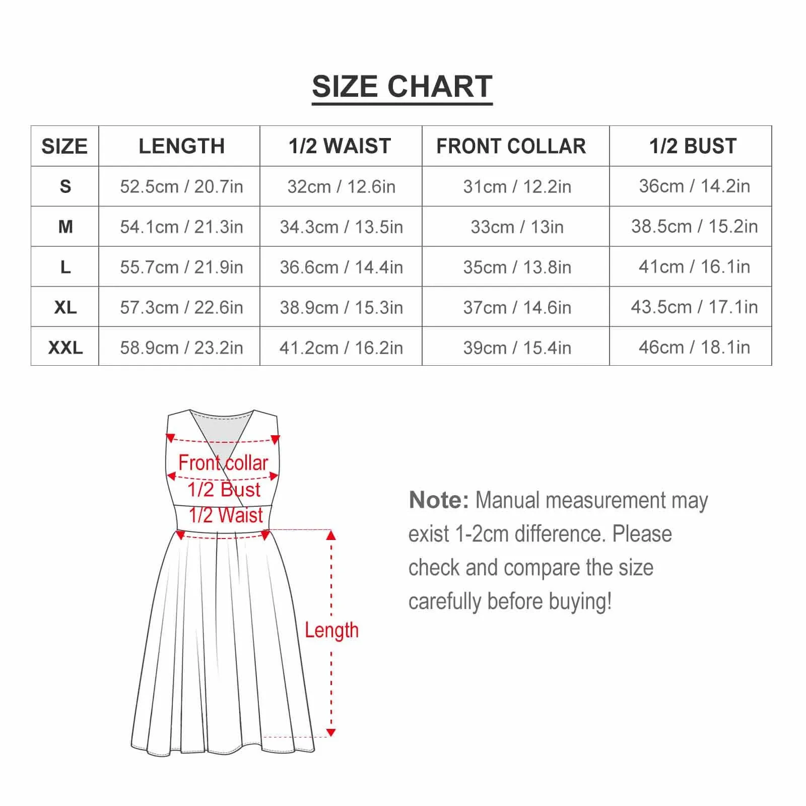 Happy Hands V-Neck Sleeveless Dress