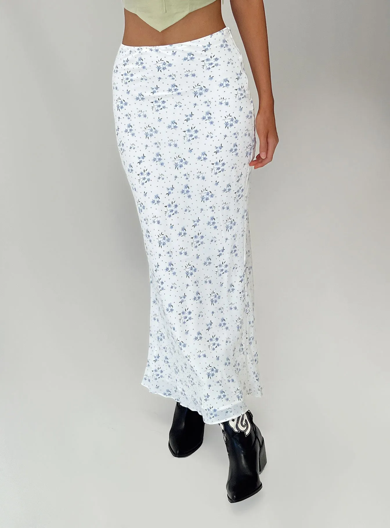 Hera Maxi Skirt White