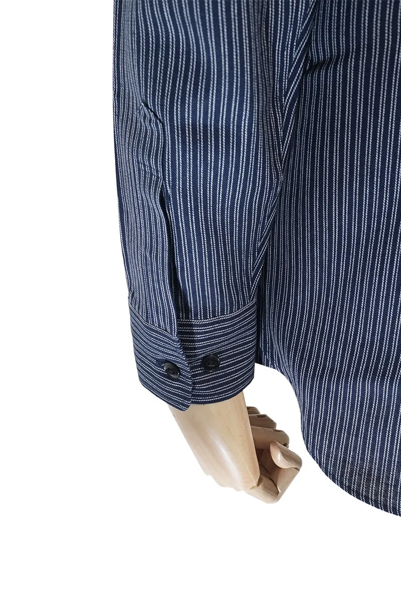 Indigo Stripe Work Shirt