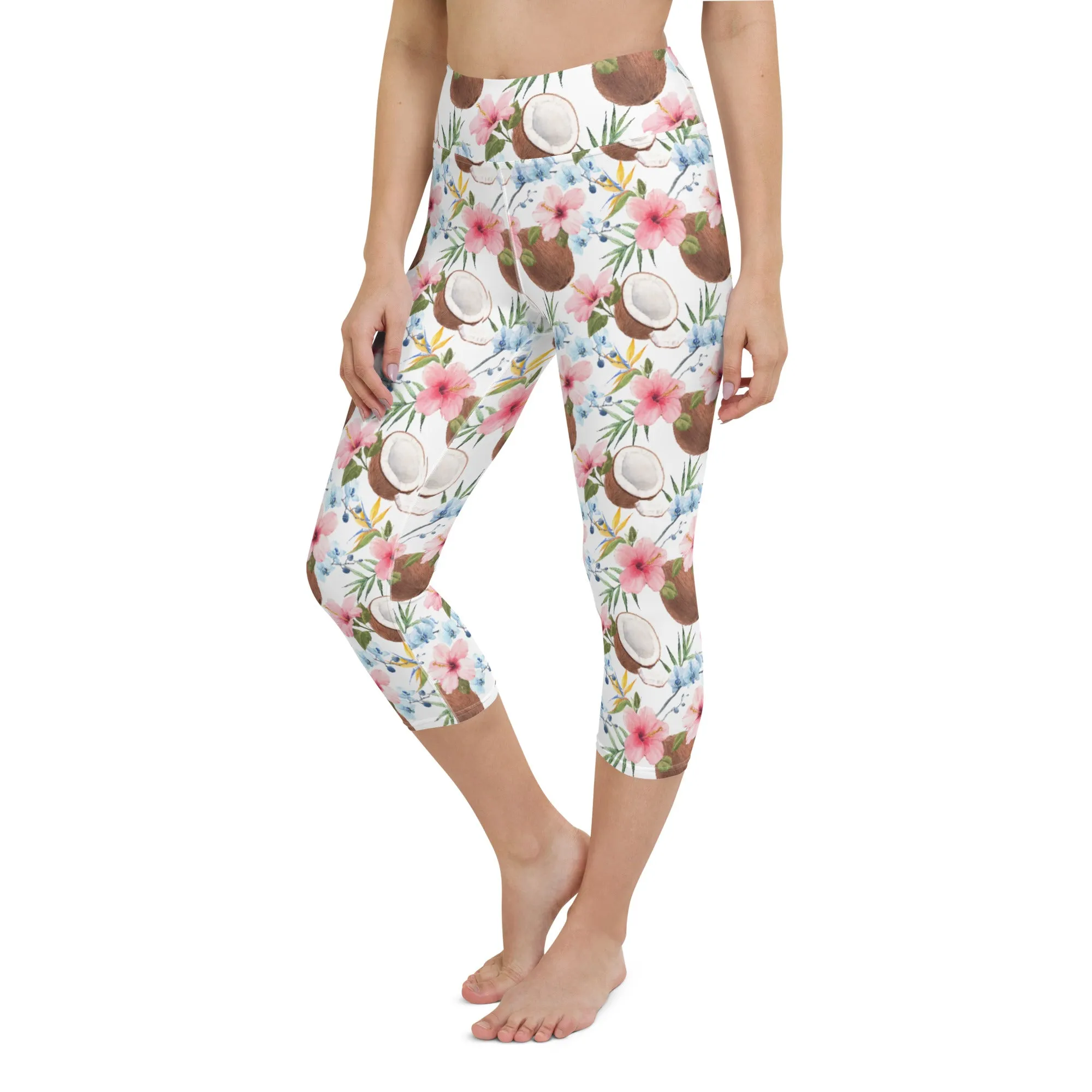 Island Paradise Yoga Capri Leggings | Fitness Capri Leggings, lioness-love