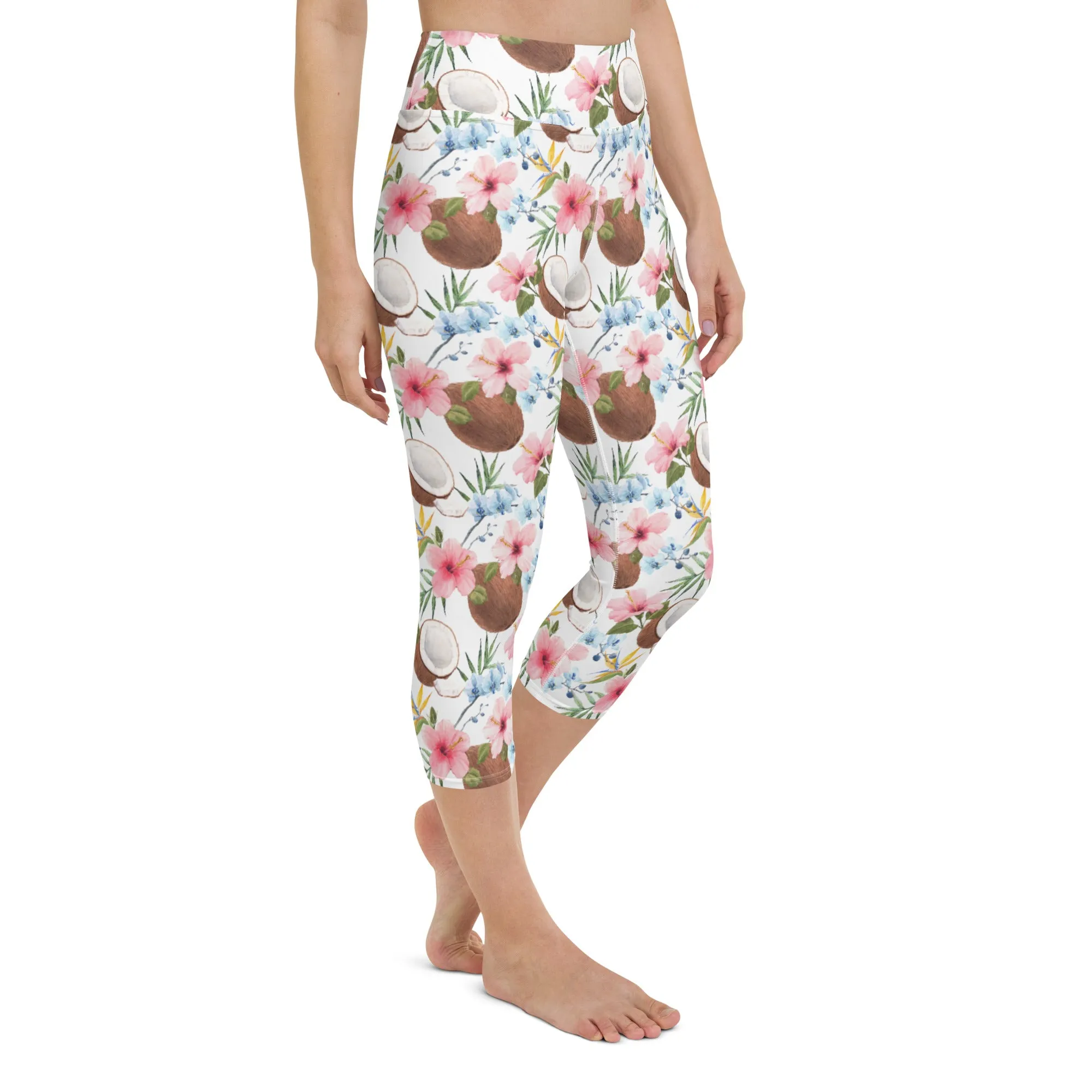 Island Paradise Yoga Capri Leggings | Fitness Capri Leggings, lioness-love