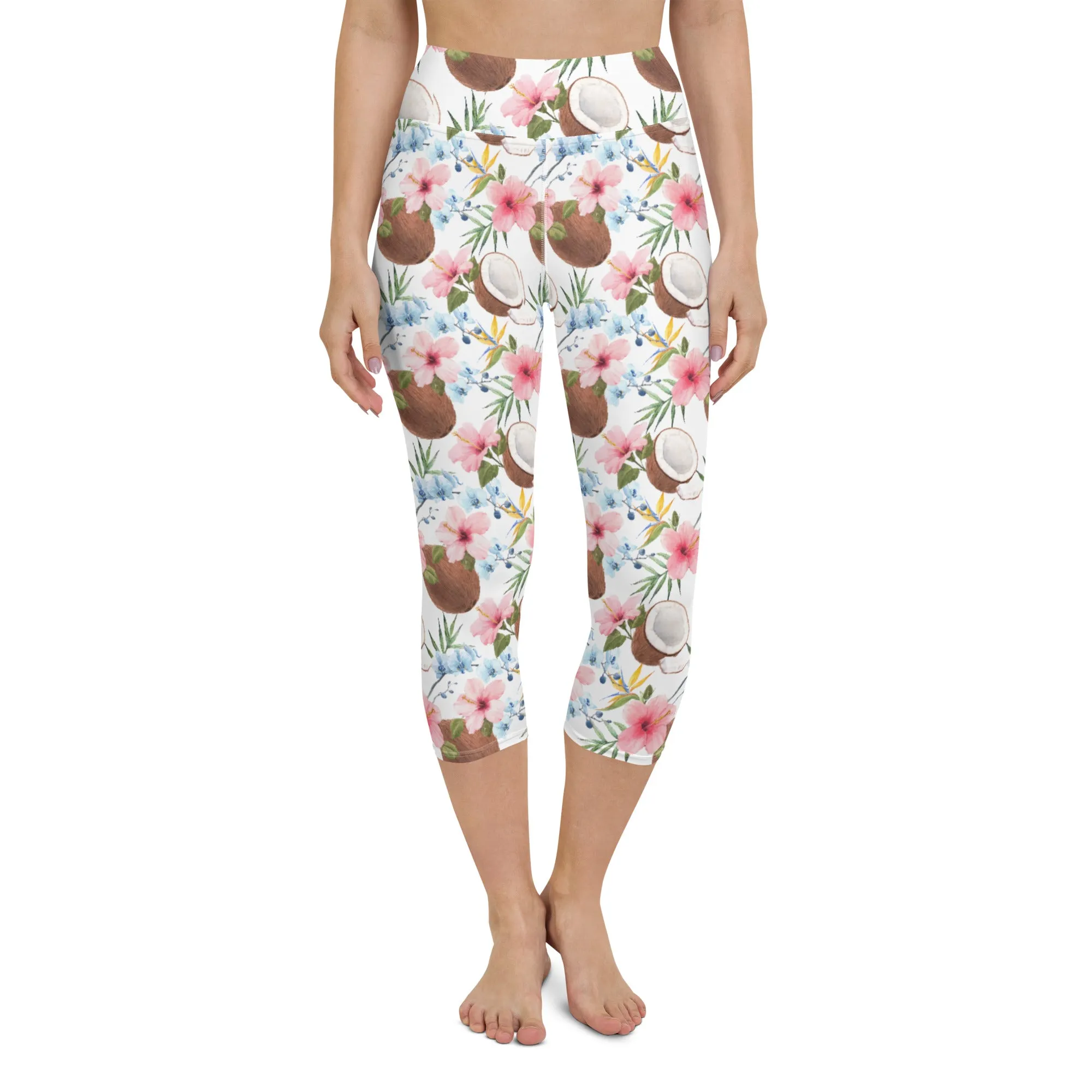 Island Paradise Yoga Capri Leggings | Fitness Capri Leggings, lioness-love