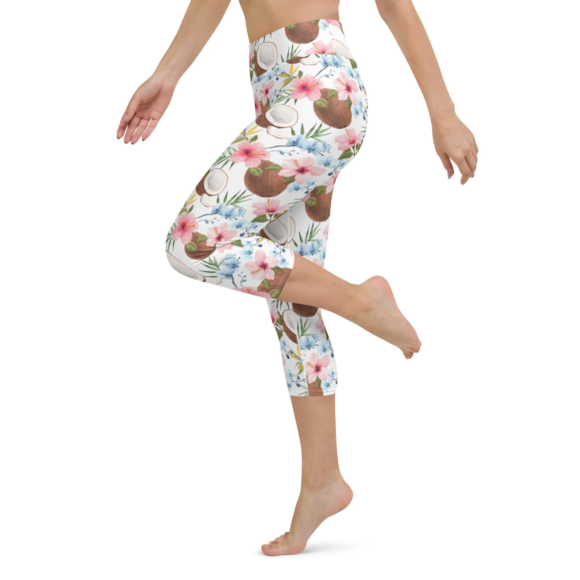 Island Paradise Yoga Capri Leggings | Fitness Capri Leggings, lioness-love