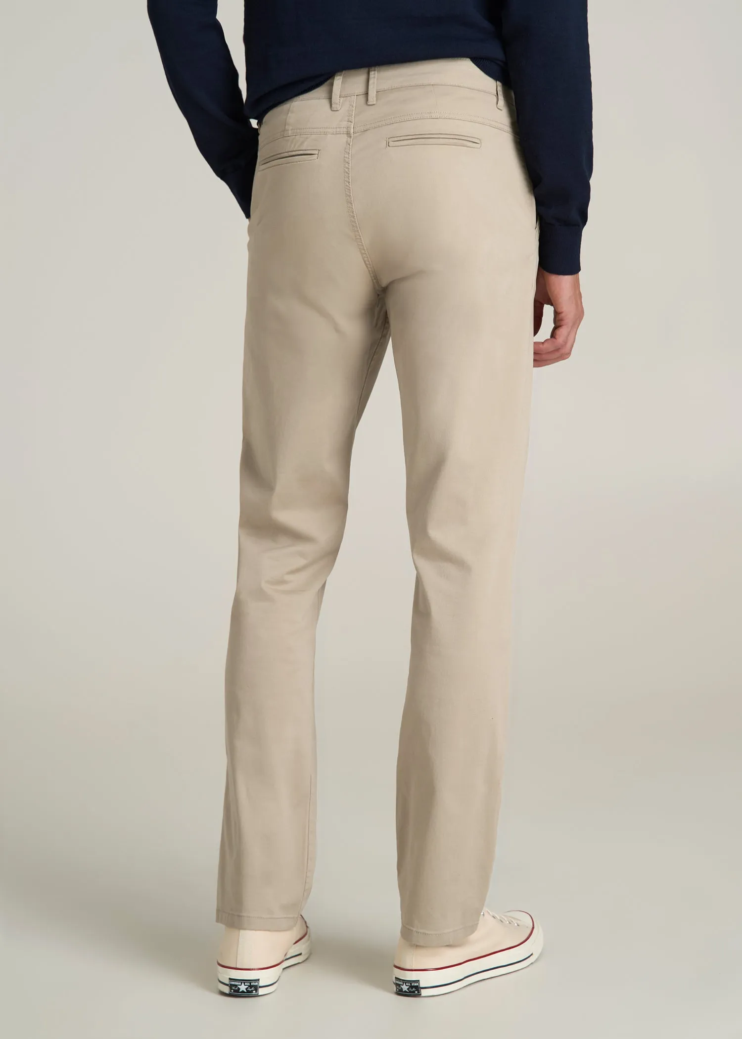 J1 STRAIGHT Leg Chinos in Desert Khaki - Pants for Tall Men