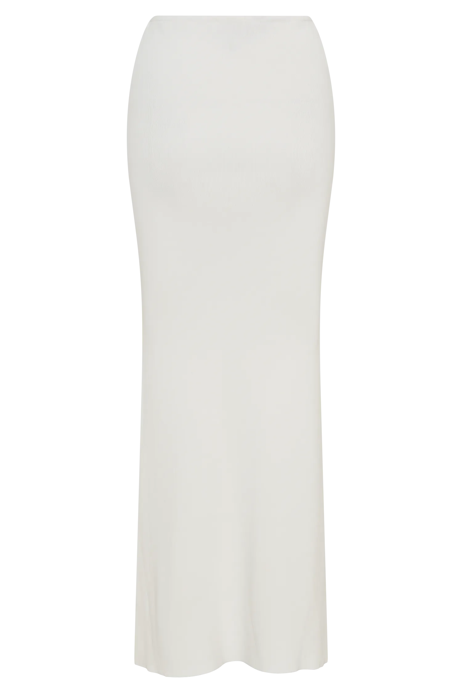 Keaton Fishtail Knit Maxi Skirt - White